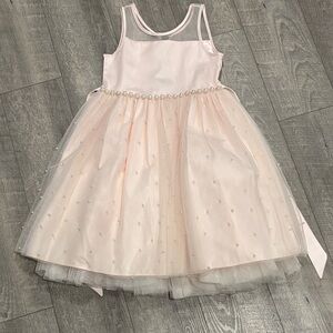 American Princess Pink and White Formal Dress